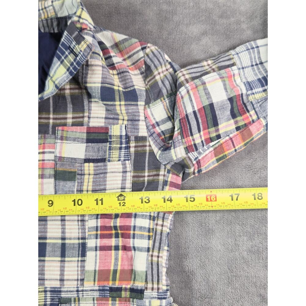 Polo Ralph Lauren Patchwork Blazer Boys Size S (8) Madras Preppy Multicolor C37 - Picture 3 of 10